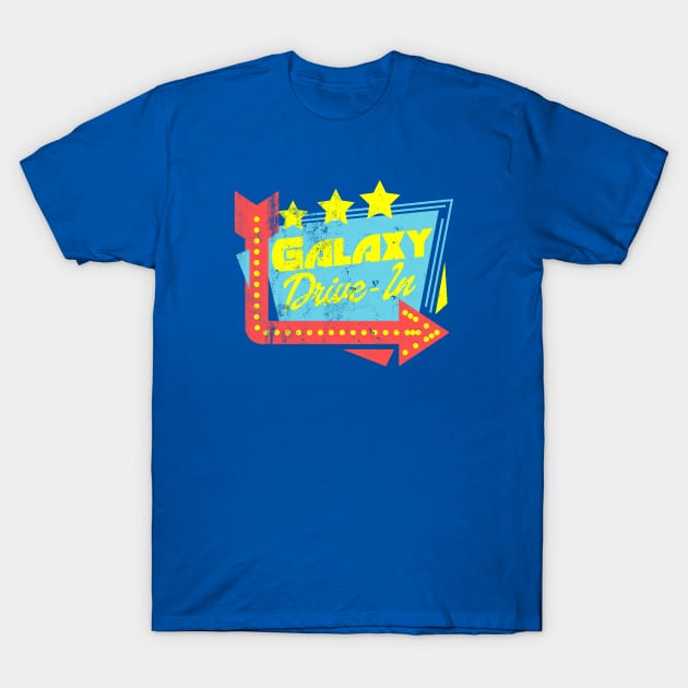 Galaxy Drive In from the movie TWISTER, distressed T-Shirt by hauntedjack